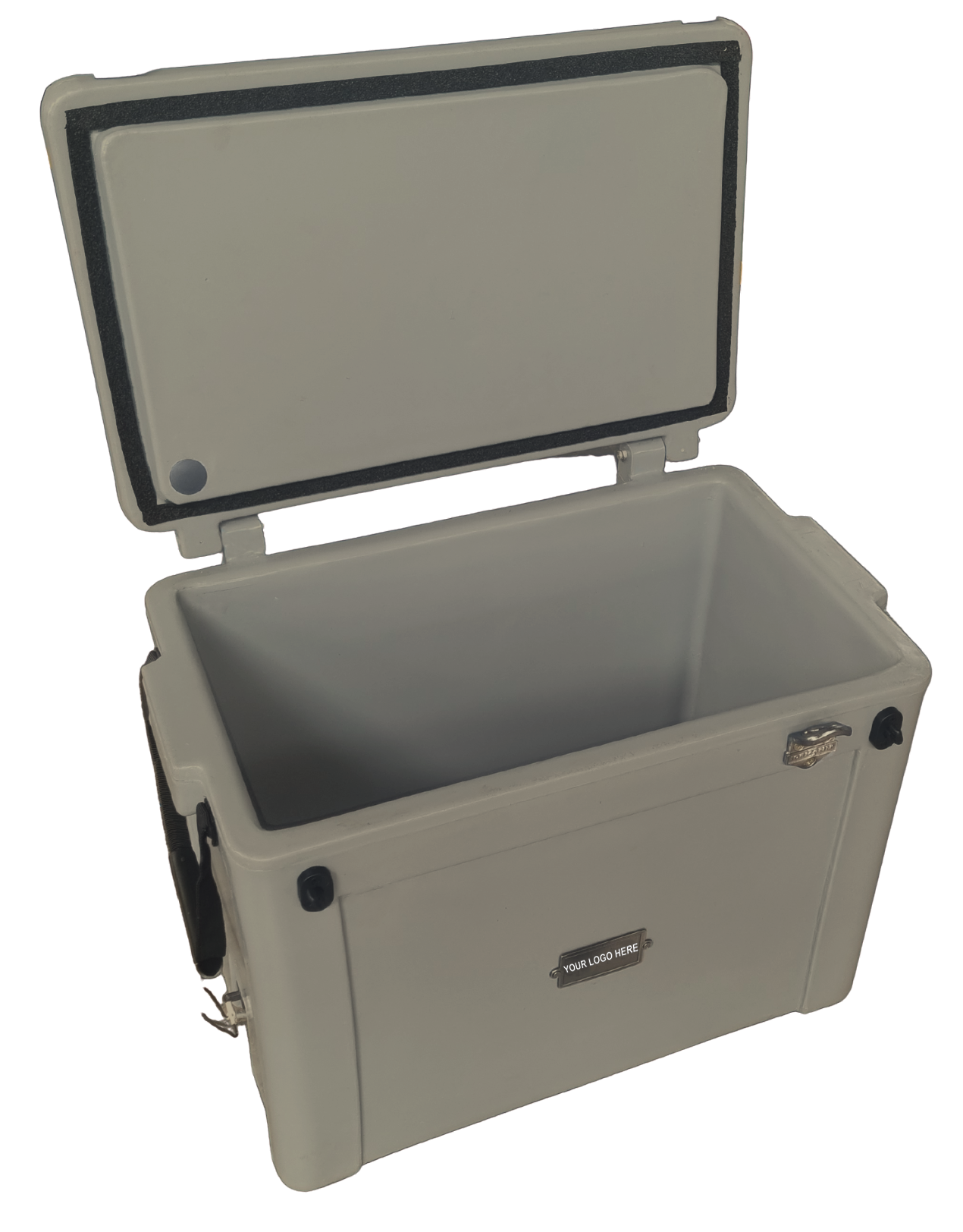 55L Cooler Box- Understated metal badge with your logo on one side. Incl. Bottle Opener