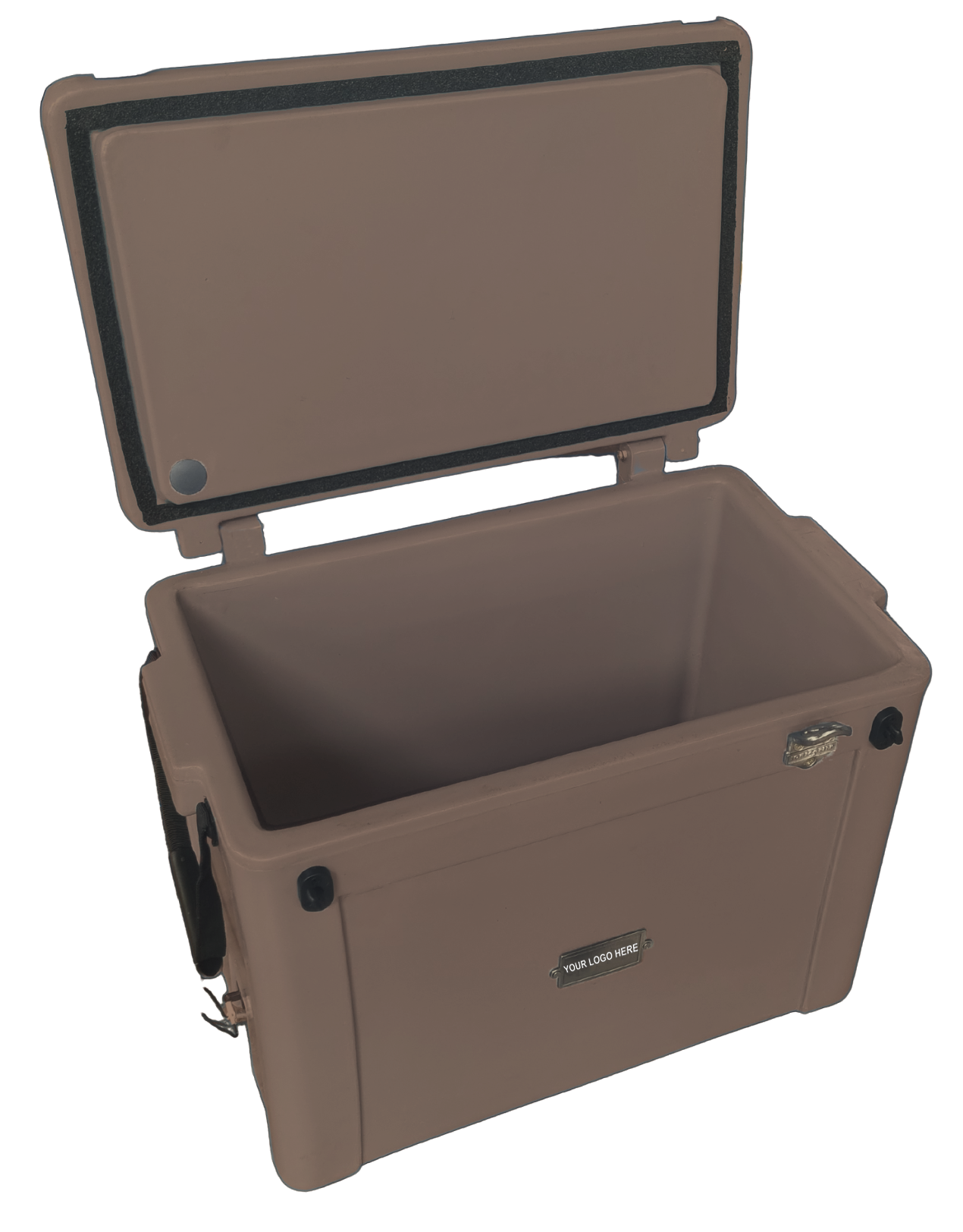 55L Cooler Box- Understated metal badge with your logo on one side. Incl. Bottle Opener