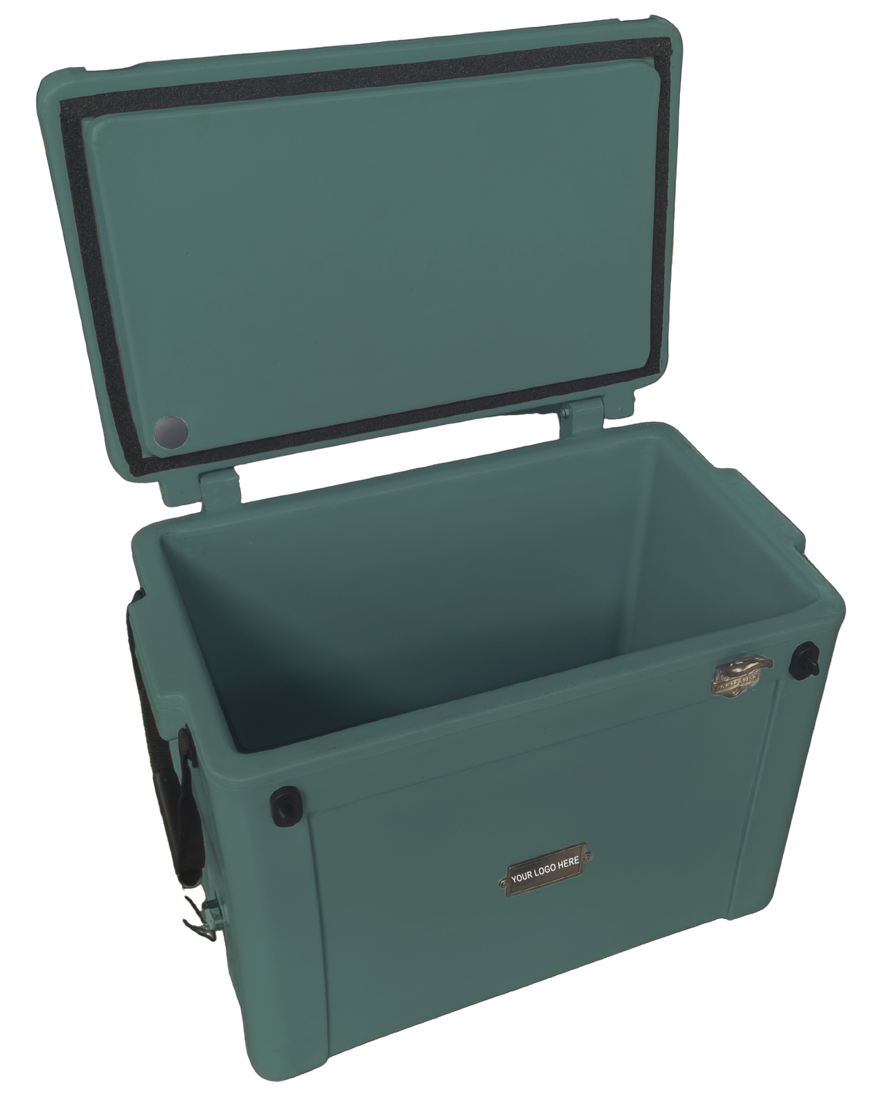 55L Cooler Box- Understated metal badge with your logo on one side. Incl. Bottle Opener