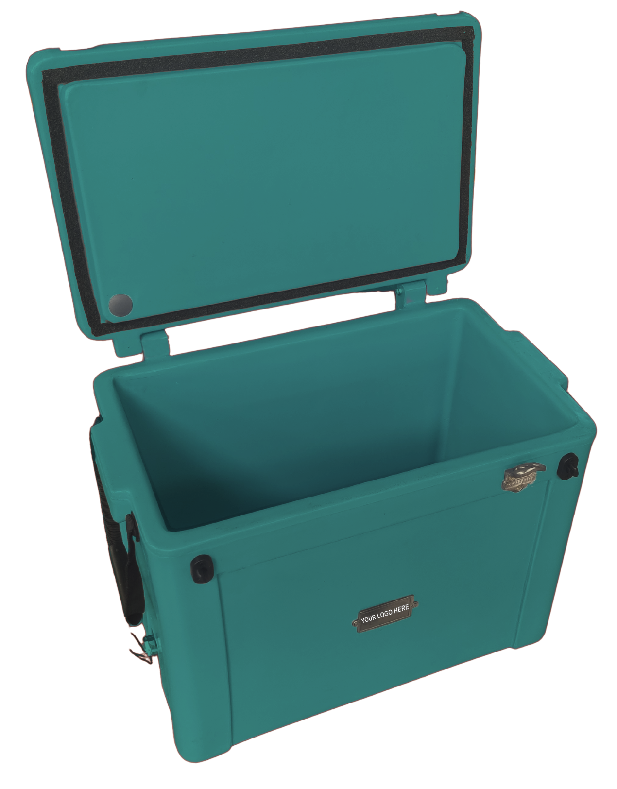 55L Cooler Box- Understated metal badge with your logo on one side. Incl. Bottle Opener