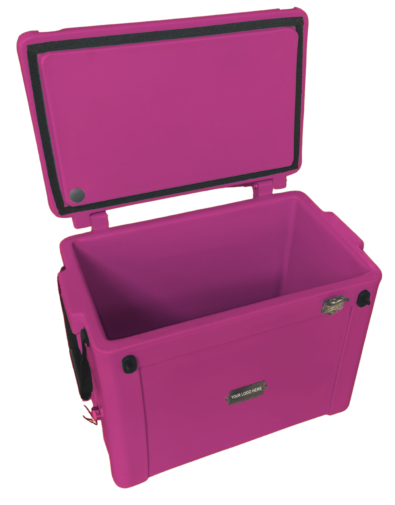 55L Cooler Box- Understated metal badge with your logo on one side. Incl. Bottle Opener