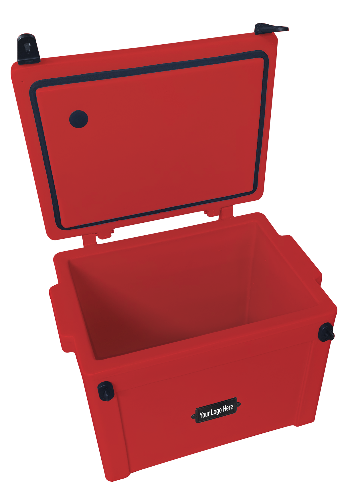 25L Cooler Box- Understated metal badge with your logo on one side.