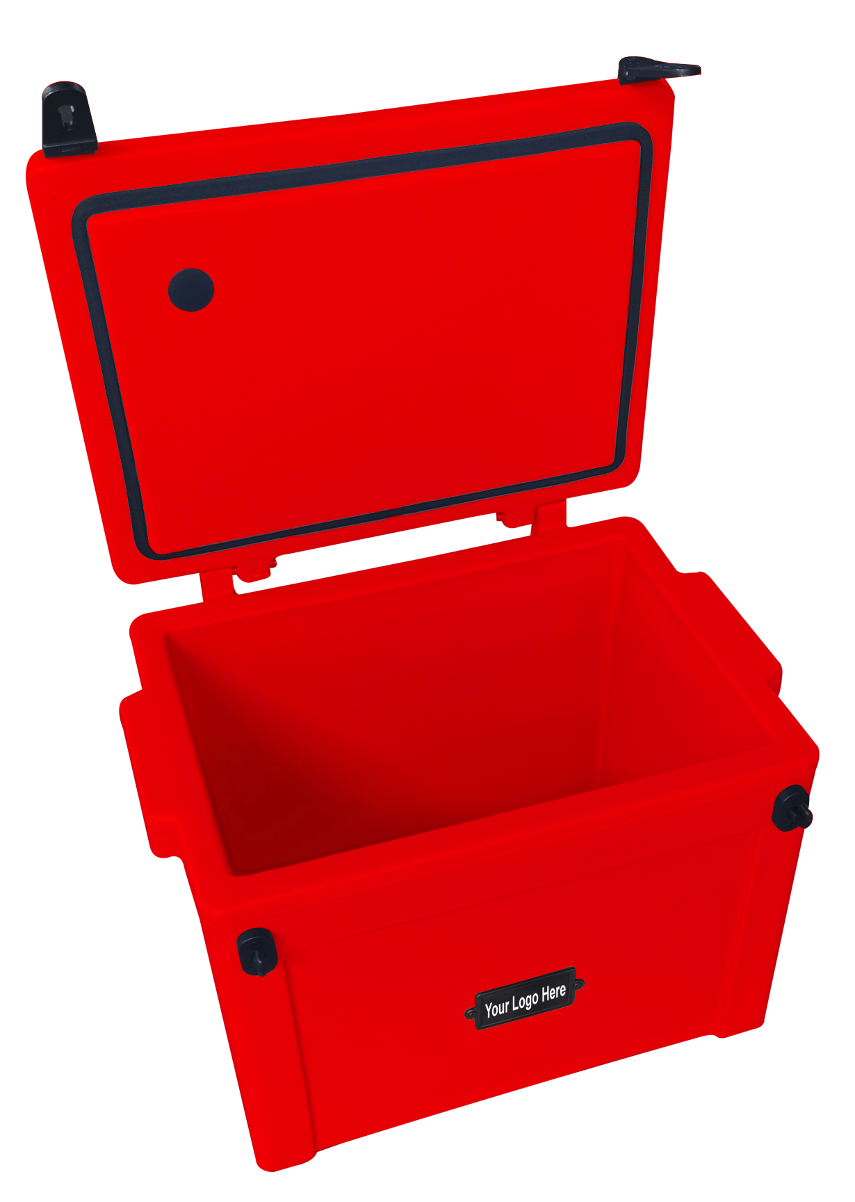 25L Cooler Box- Understated metal badge with your logo on one side.