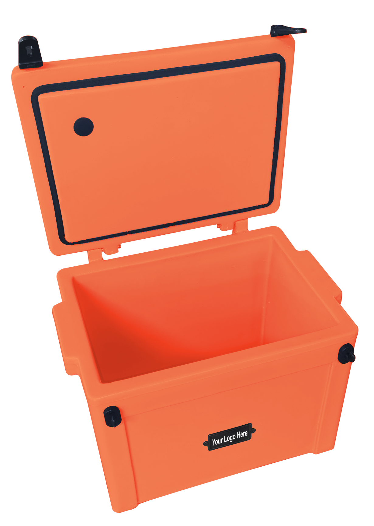 25L Cooler Box- Understated metal badge with your logo on one side.