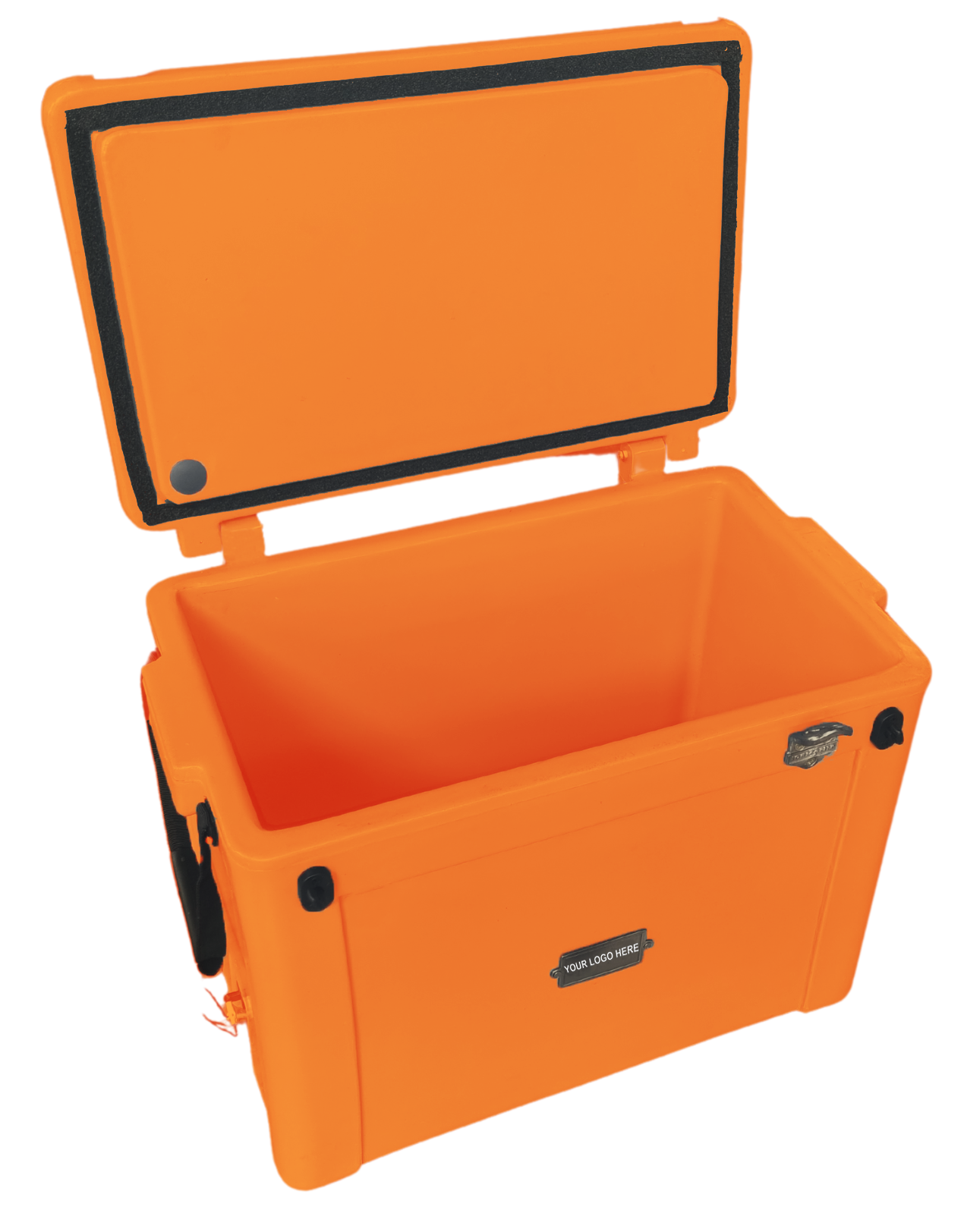 55L Cooler Box- Understated metal badge with your logo on one side. Incl. Bottle Opener