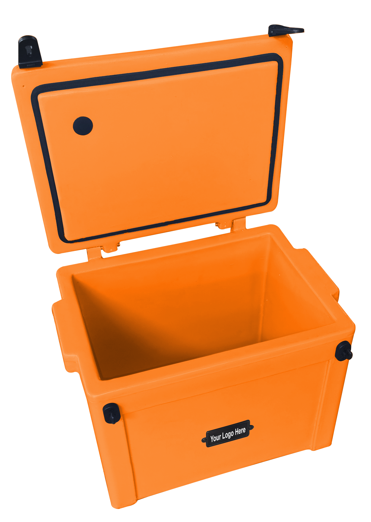 25L Cooler Box- Understated metal badge with your logo on one side.