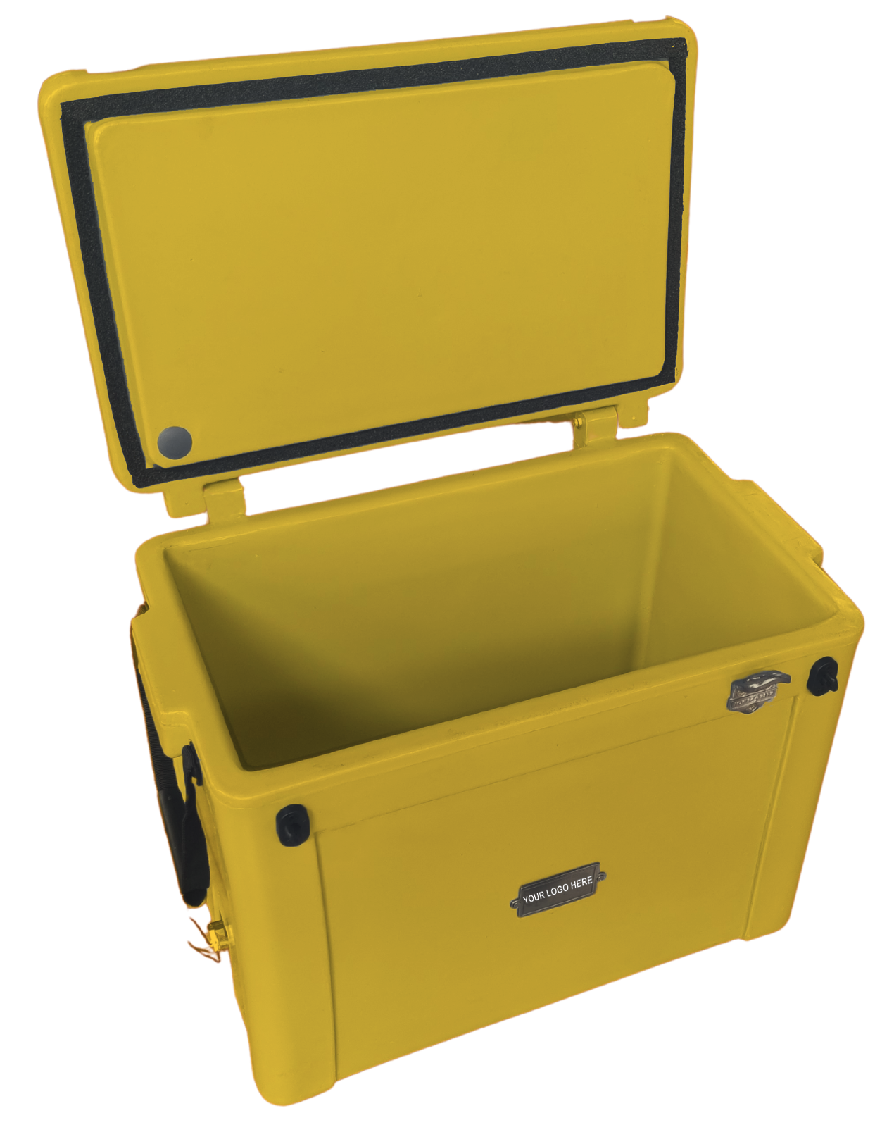 55L Cooler Box- Understated metal badge with your logo on one side. Incl. Bottle Opener