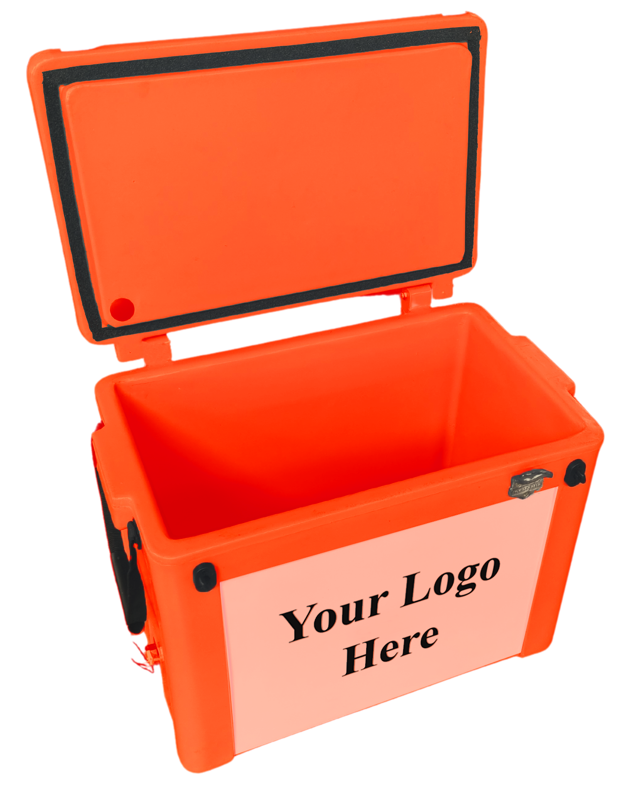 55L Cooler Box- Understated metal badge with your logo on one side. Incl. Bottle Opener
