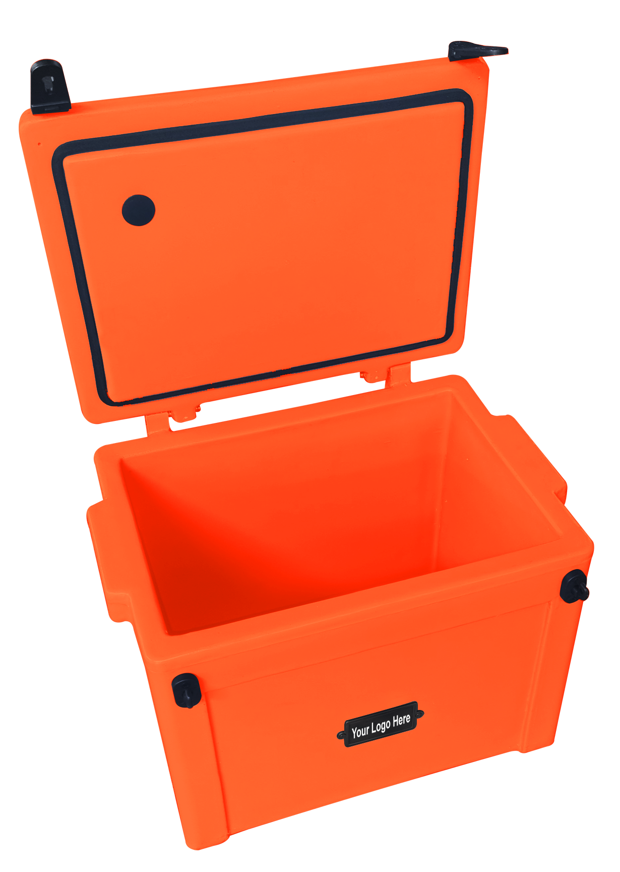 25L Cooler Box- Understated metal badge with your logo on one side.